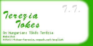 terezia tokes business card