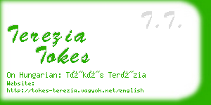 terezia tokes business card